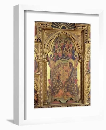 Coronation of the Virgin (Detail)-Paolo Veneziano-Framed Giclee Print
