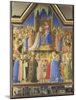 Coronation of the Virgin, from the Altarpiece from S. Domenico, Florence-Fra Angelico-Mounted Giclee Print