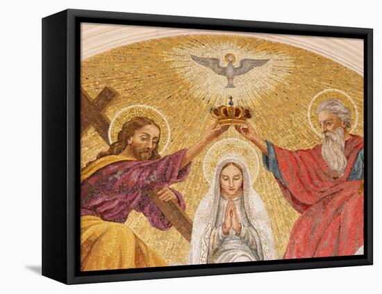 Coronation of the Virgin Mary, Basilica of Fatima, Fatima, Estremadura, Portugal, Europe-Godong-Framed Stretched Canvas