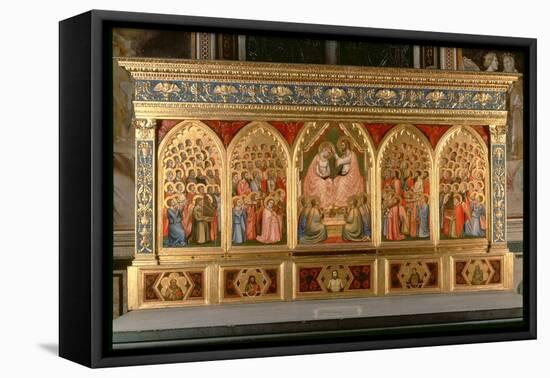 Coronation of the Virgin Polyptych-Giotto di Bondone-Framed Stretched Canvas
