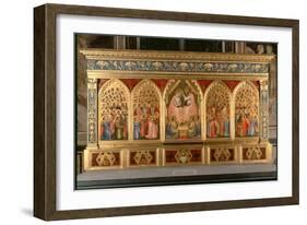 Coronation of the Virgin Polyptych-Giotto di Bondone-Framed Giclee Print