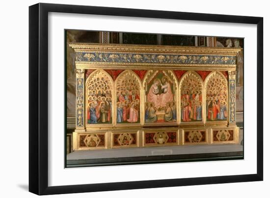 Coronation of the Virgin Polyptych-Giotto di Bondone-Framed Giclee Print