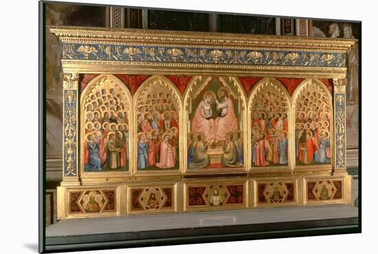 Coronation of the Virgin Polyptych-Giotto di Bondone-Mounted Giclee Print