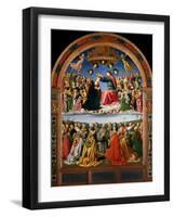 Coronation of the Virgin with Angels and Saints-null-Framed Giclee Print