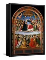 Coronation of the Virgin with Angels and Saints-null-Framed Stretched Canvas