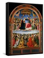 Coronation of the Virgin with Angels and Saints-null-Framed Stretched Canvas