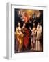 Coronation of the Virgin with Four Saints-Guido Reni-Framed Art Print