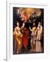 Coronation of the Virgin with Four Saints-Guido Reni-Framed Art Print