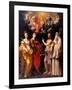 Coronation of the Virgin with Four Saints-Guido Reni-Framed Art Print