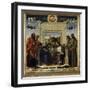 Coronation of the Virgin with Ss. Paul, Peter, Jerome and Francis of Assisi with Scenes from the Li-Giovanni Bellini-Framed Giclee Print