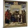 Coronation of the Virgin with Ss. Paul, Peter, Jerome and Francis of Assisi with Scenes from the Li-Giovanni Bellini-Mounted Giclee Print