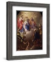 Coronation of the Virgin-Bortolo Litterini-Framed Art Print