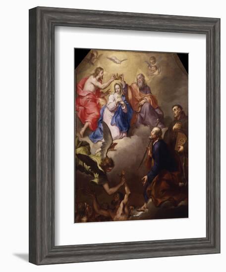 Coronation of the Virgin-Bortolo Litterini-Framed Art Print