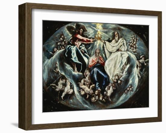 Coronation of the Virgin-El Greco-Framed Giclee Print