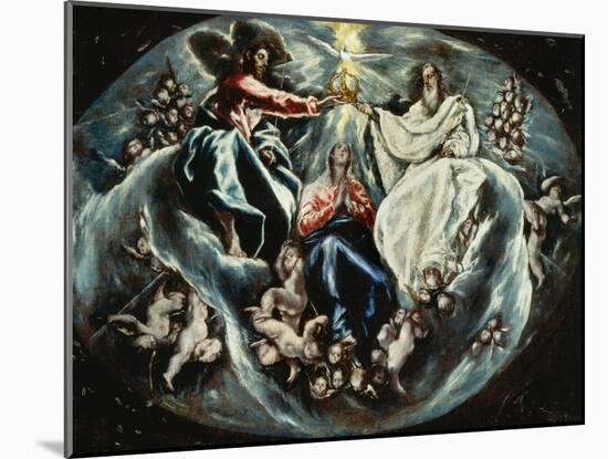 Coronation of the Virgin-El Greco-Mounted Giclee Print