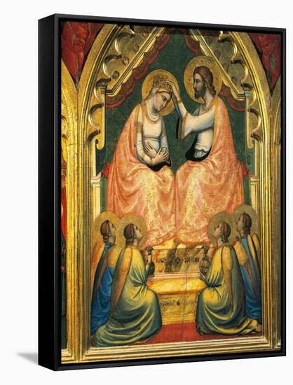 Coronation of the Virgin-Giotto di Bondone-Framed Stretched Canvas