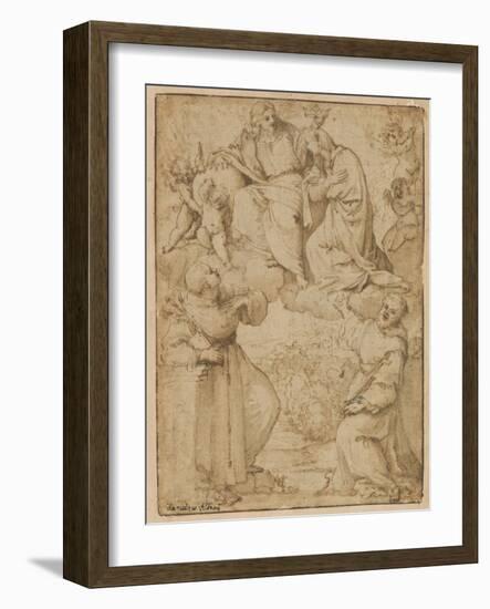 Coronation of the Virgin-Francesco Albani-Framed Giclee Print