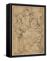 Coronation of the Virgin-Francesco Albani-Framed Stretched Canvas