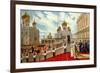 Coronation of Tsar Nicholas II and Tsarina Alexandra Feodorovna in 1896, 1896-null-Framed Giclee Print