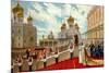 Coronation of Tsar Nicholas II and Tsarina Alexandra Feodorovna in 1896, 1896-null-Mounted Giclee Print