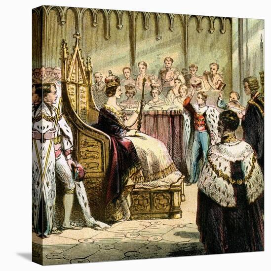 Coronation of Victoria, 1837-null-Stretched Canvas