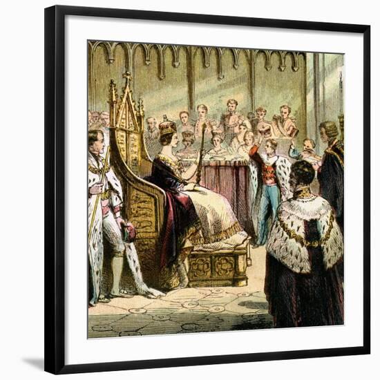 Coronation of Victoria, 1837-null-Framed Giclee Print