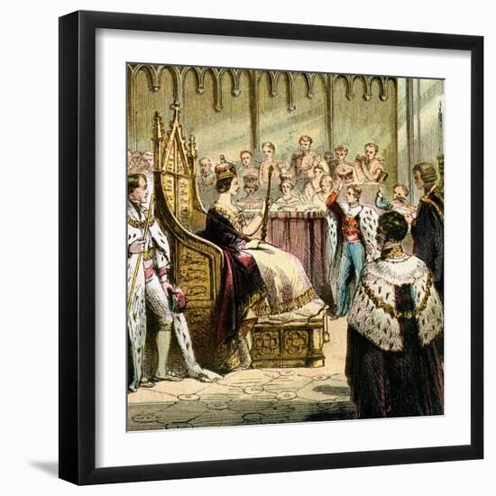 Coronation of Victoria, 1837-null-Framed Giclee Print