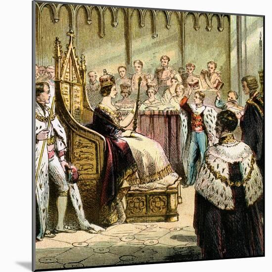 Coronation of Victoria, 1837-null-Mounted Giclee Print