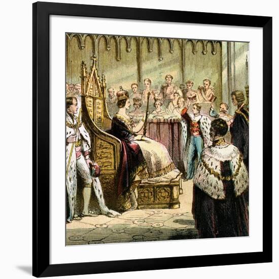 Coronation of Victoria, 1837-null-Framed Giclee Print