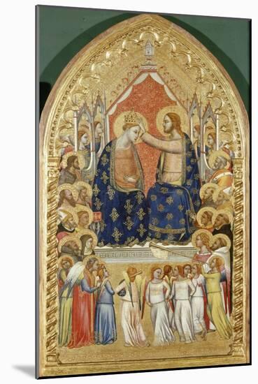 Coronation of Virgin Mary with Angels and Saints-Florentinisch-Mounted Giclee Print