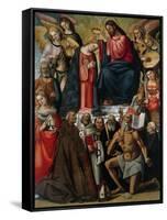 Coronation of Virgin with Angels and Saints-Luca Signorelli-Framed Stretched Canvas