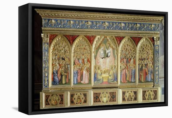 Coronation of Virgin-Giotto di Bondone-Framed Stretched Canvas