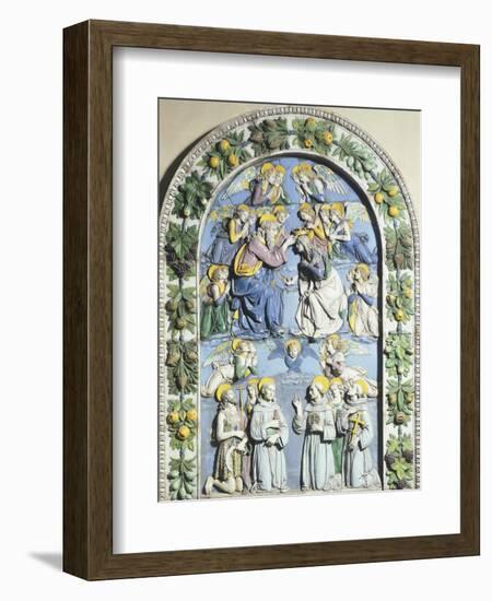 Coronation of Virgin-Andrea Della Robbia-Framed Giclee Print