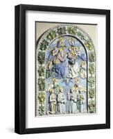 Coronation of Virgin-Andrea Della Robbia-Framed Giclee Print