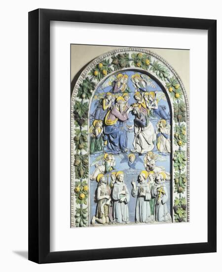 Coronation of Virgin-Andrea Della Robbia-Framed Giclee Print