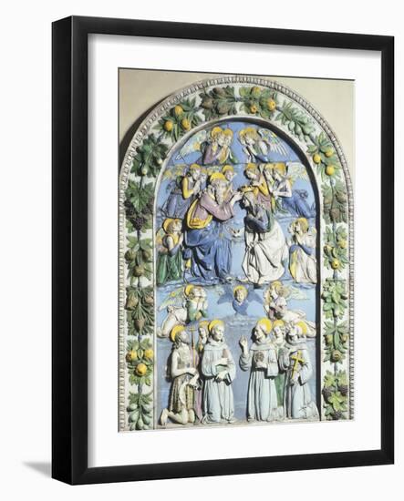 Coronation of Virgin-Andrea Della Robbia-Framed Giclee Print