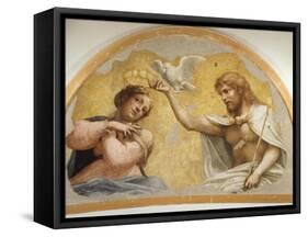 Coronation of Virgin-Antonio Allegri Da Correggio-Framed Stretched Canvas