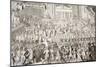 Coronation of William III and Mary II in Westminster Abbey, London, 1689-null-Mounted Giclee Print