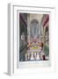 Coronation of William IV and Queen Adelaide's in Westminster Abbey, London, 1831-W Read-Framed Giclee Print