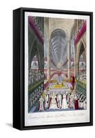 Coronation of William IV and Queen Adelaide's in Westminster Abbey, London, 1831-W Read-Framed Stretched Canvas