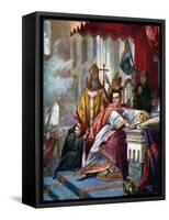 Coronation of William the Conqueror, 1925-John Cross-Framed Stretched Canvas