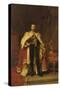 Coronation Portrait of King George V, after Sir Luke Fildes-William A. Menzies-Stretched Canvas