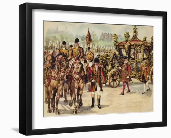 Coronation Procession of King George V, 22 June 1911-Henry Payne-Framed Giclee Print