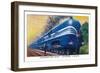 Coronation Scot Express, L.M.S.R., 1938-Unknown-Framed Giclee Print