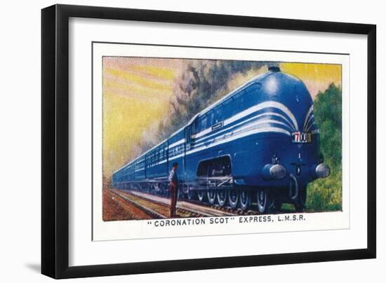 Coronation Scot Express, L.M.S.R., 1938-Unknown-Framed Giclee Print