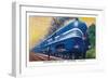 Coronation Scot Express, L.M.S.R., 1938-Unknown-Framed Giclee Print