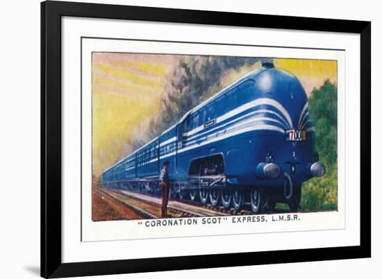 Coronation Scot Express, L.M.S.R., 1938-Unknown-Framed Giclee Print
