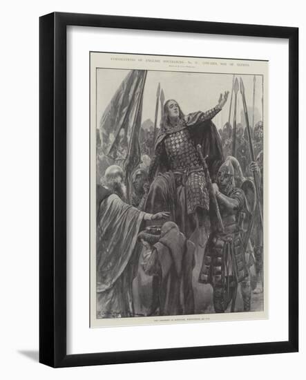 Coronations of English Sovereigns, Edward, Son of Alfred-Richard Caton Woodville II-Framed Giclee Print