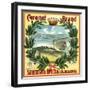 Coronet Brand - San Diego, California - Citrus Crate Label-Lantern Press-Framed Art Print