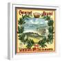 Coronet Brand - San Diego, California - Citrus Crate Label-Lantern Press-Framed Art Print